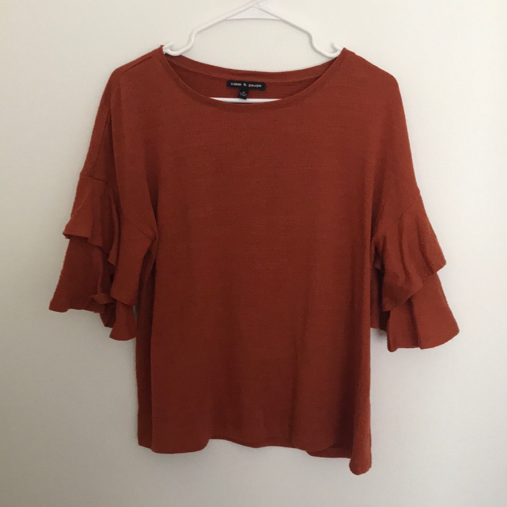 Orange blouse